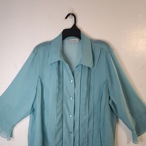 Dress Barn Light Blue Blouse